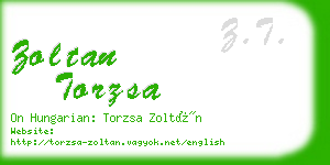 zoltan torzsa business card